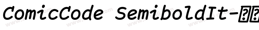 ComicCode SemiboldIt字体转换